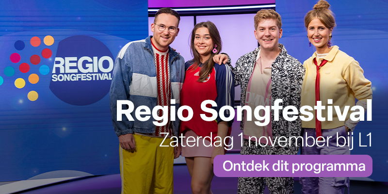 Kijk zaterdag 1 november naar het Regio Songfestival bij L1.
