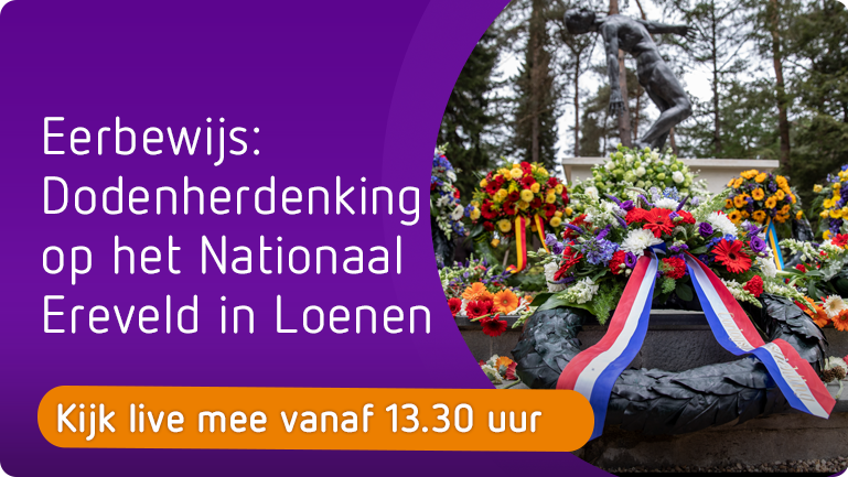 Dodenherdenking op het Nationaal Ereveld in Loenen LIVE